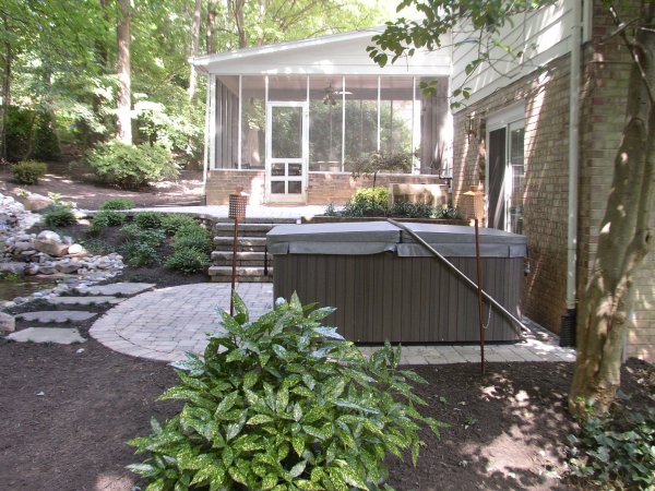 After Hot Tub and Patio