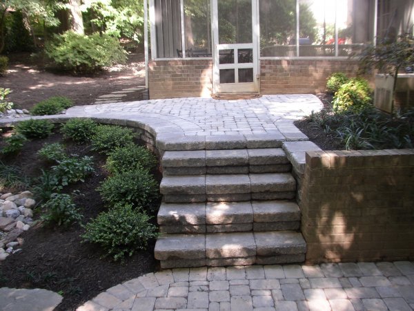 Upper Steps and Patio - After