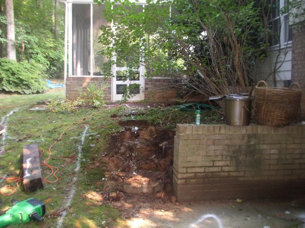Before Steps and Upper Patio