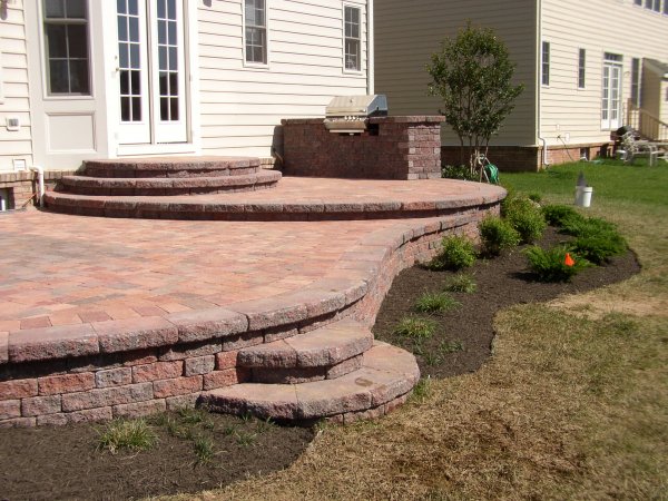 Multi-Tier Paver Patio